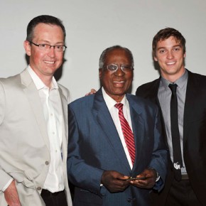 Mark Hiller, Managing Director, Lexmark International South Africa, Andrew Mlangeni and Mike Eilertsen