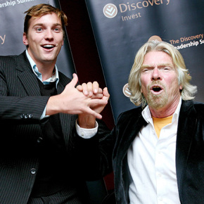 Mike Eilertsen and Sir Richard Branson (Founder of Virgin)