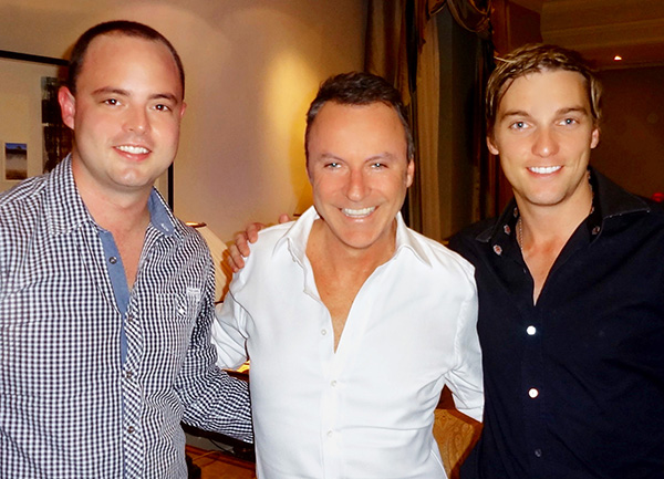 Kevin Taylor (Editor of LIVEOUTLOUD), Colin Cowie (International Event Specialist) and Mike Eilertsen