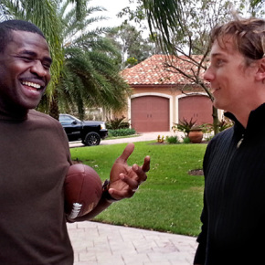 Michael Irvin (Dallas Cowboys Wide Receiver) and Mike Eilertsen